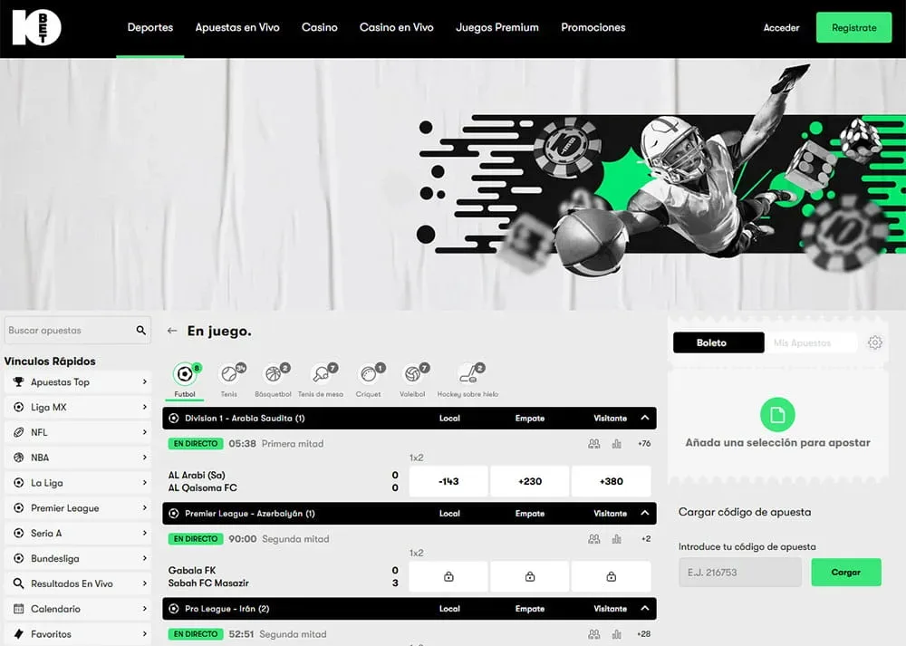 Cómo Apostar en Vivo en 10Bet
